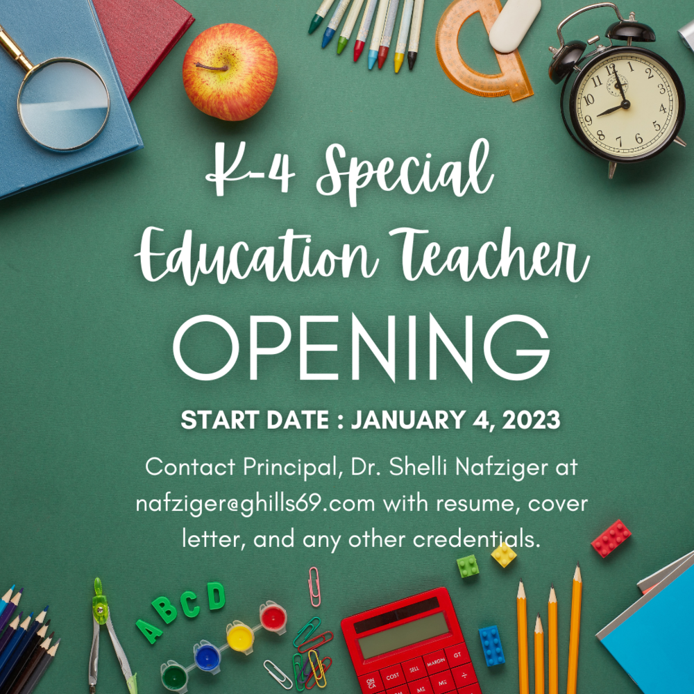 Special Education Teacher opening